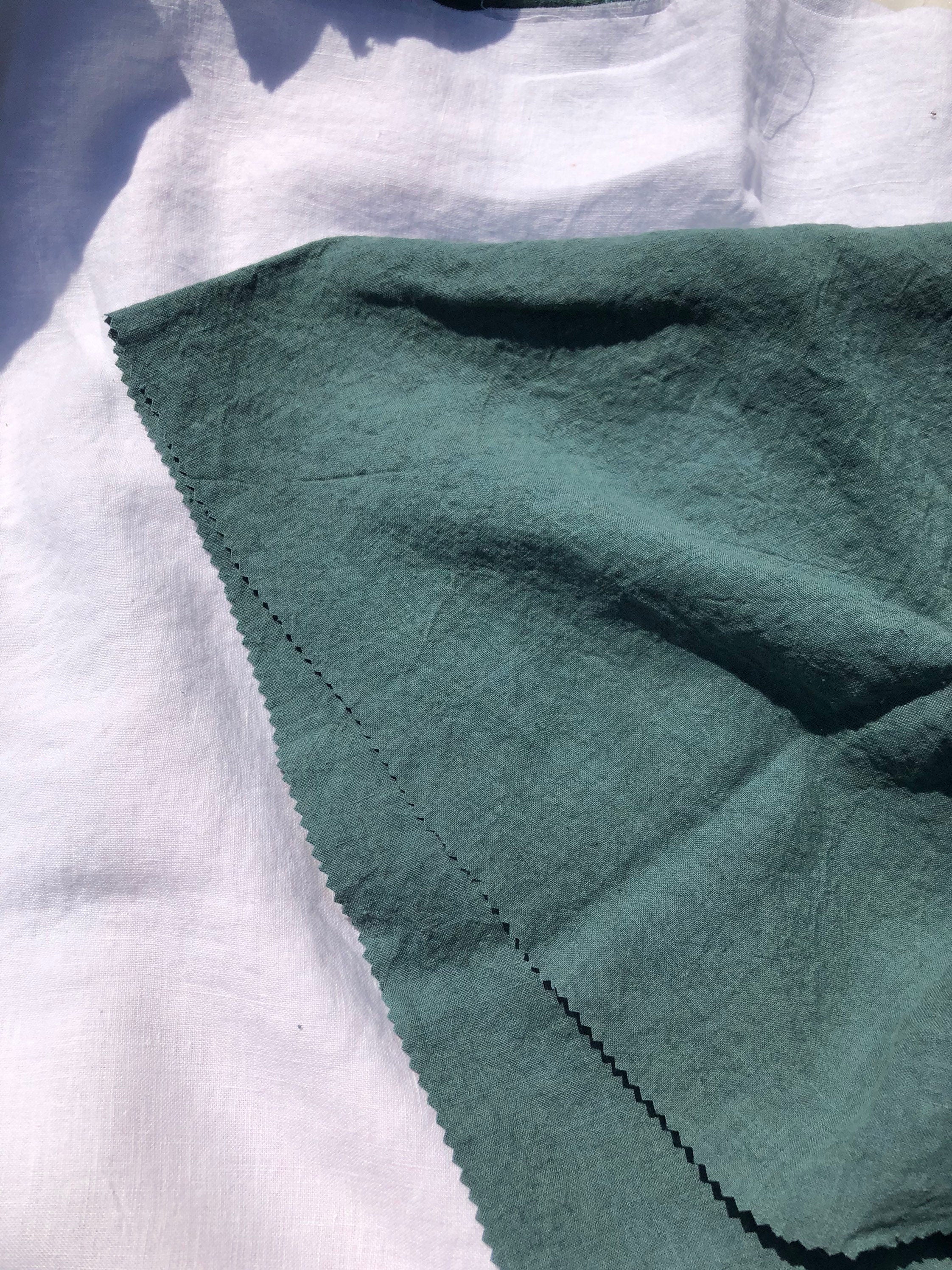 Green Hemp Fabric: Natural Bedding & Sewing Linen (145cm Width)