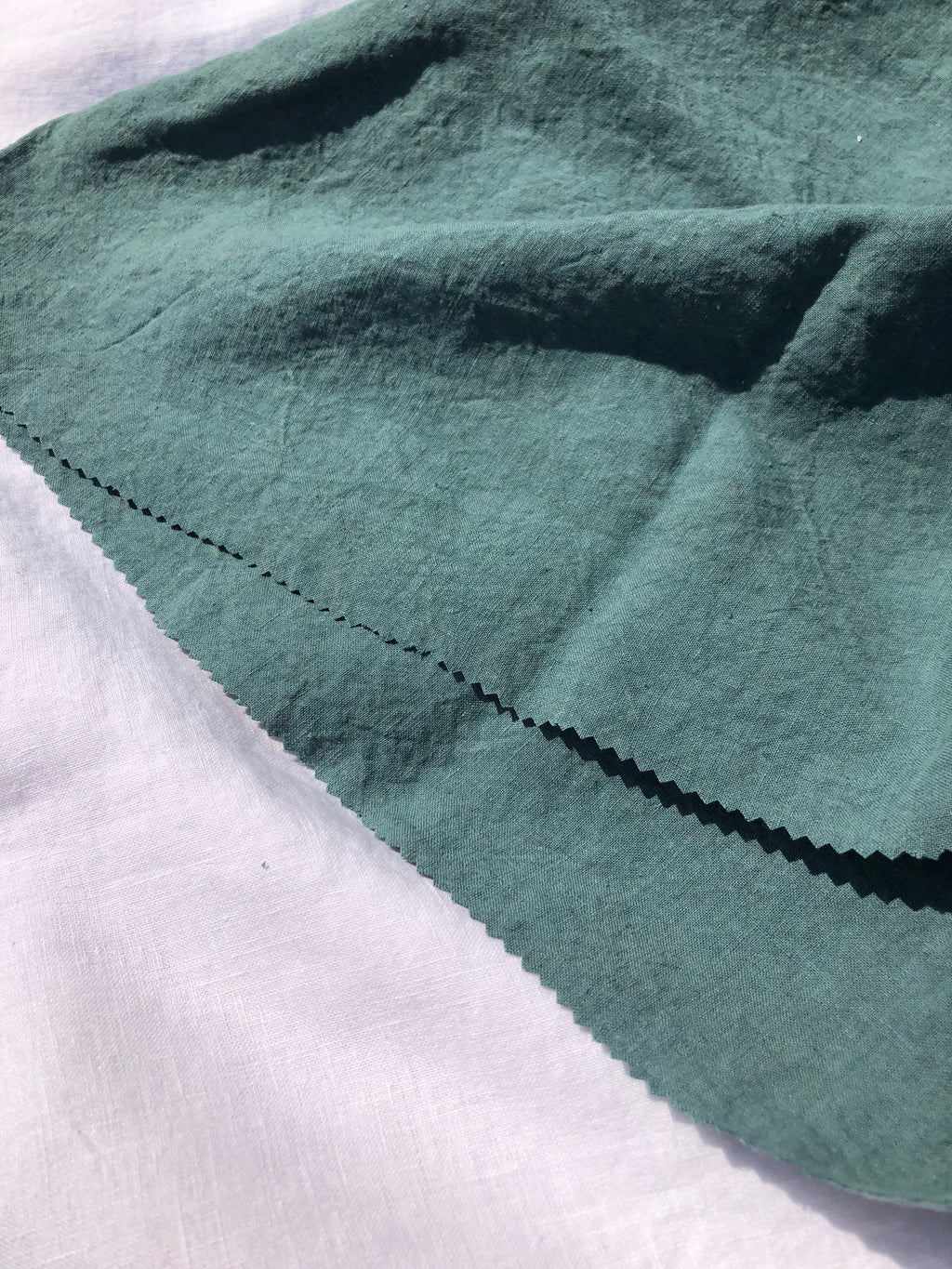 Green Hemp Fabric: Natural Bedding & Sewing Linen (145cm Width)