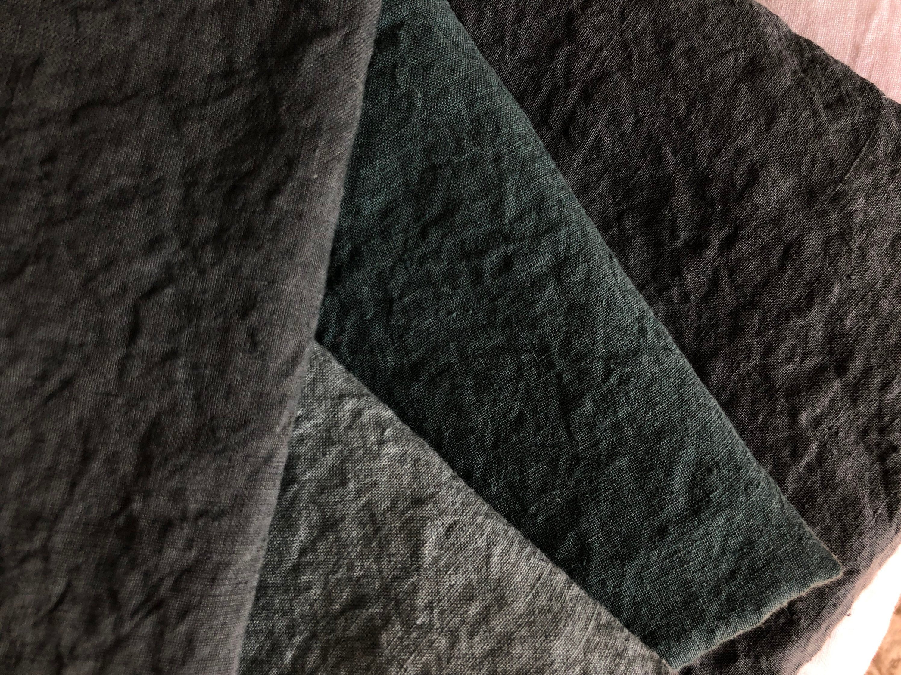 Green Hemp Fabric: 100% Natural Bedding & Sewing Linen (145cm Width)