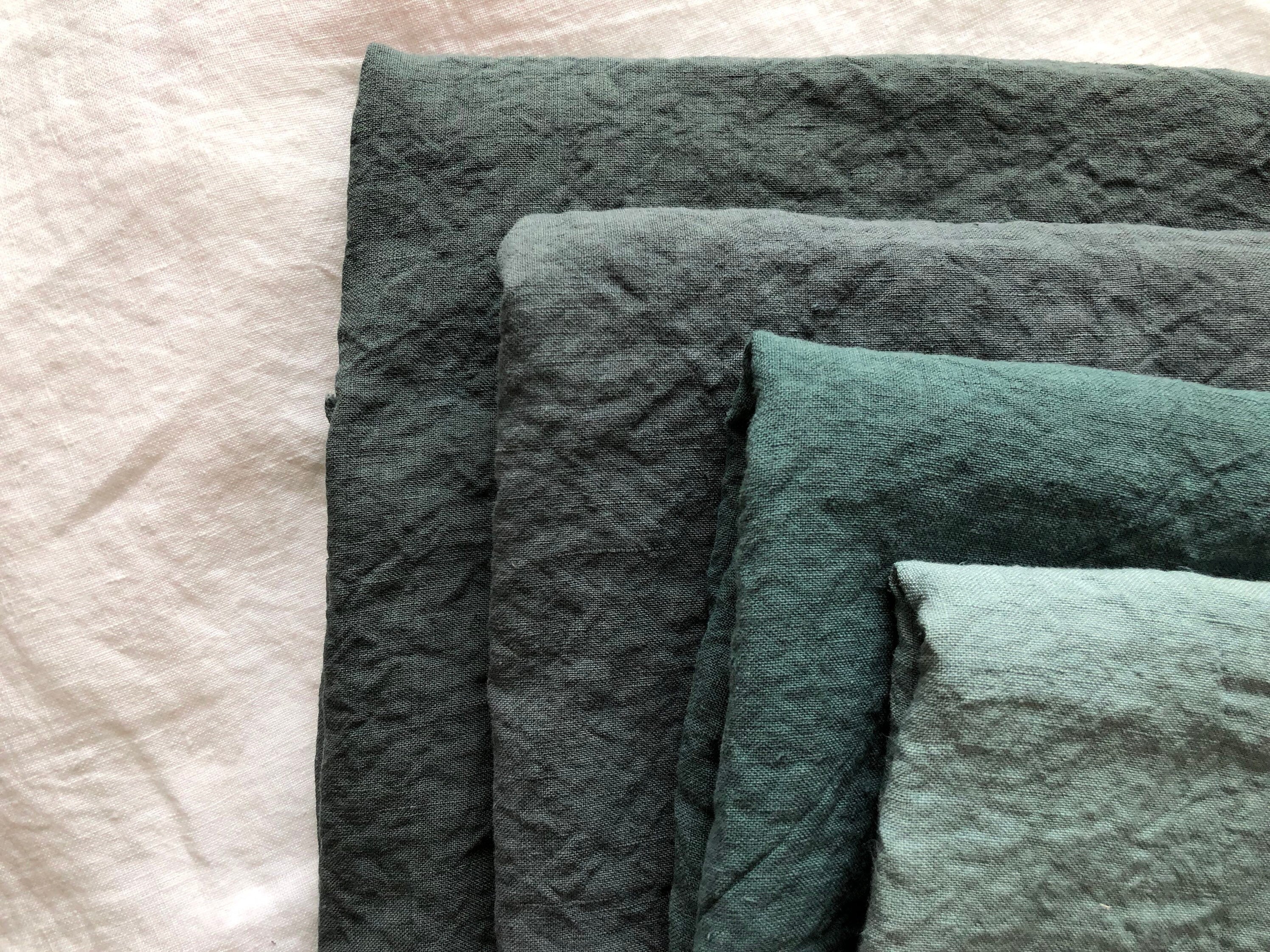 Green Hemp Fabric: 100% Natural Bedding & Sewing Linen (145cm Width)