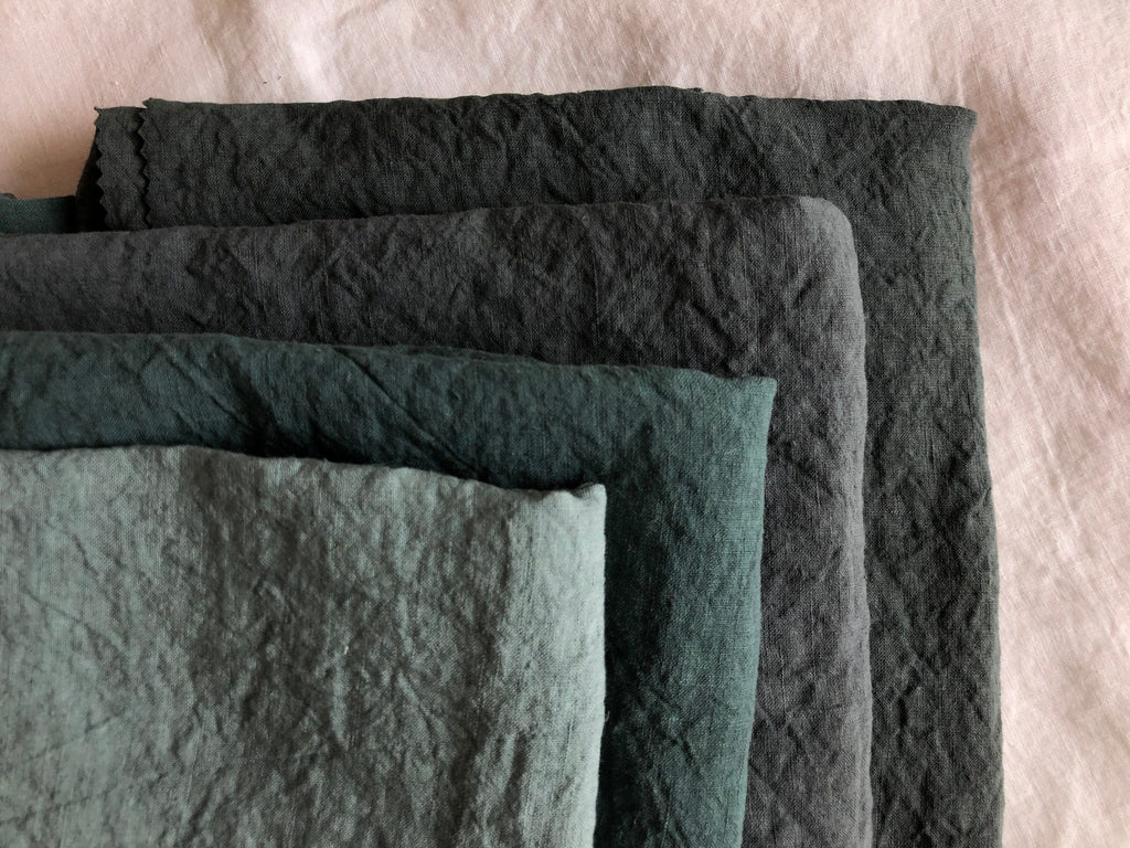Green Hemp Fabric: 100% Natural Bedding & Sewing Linen (145cm Width)