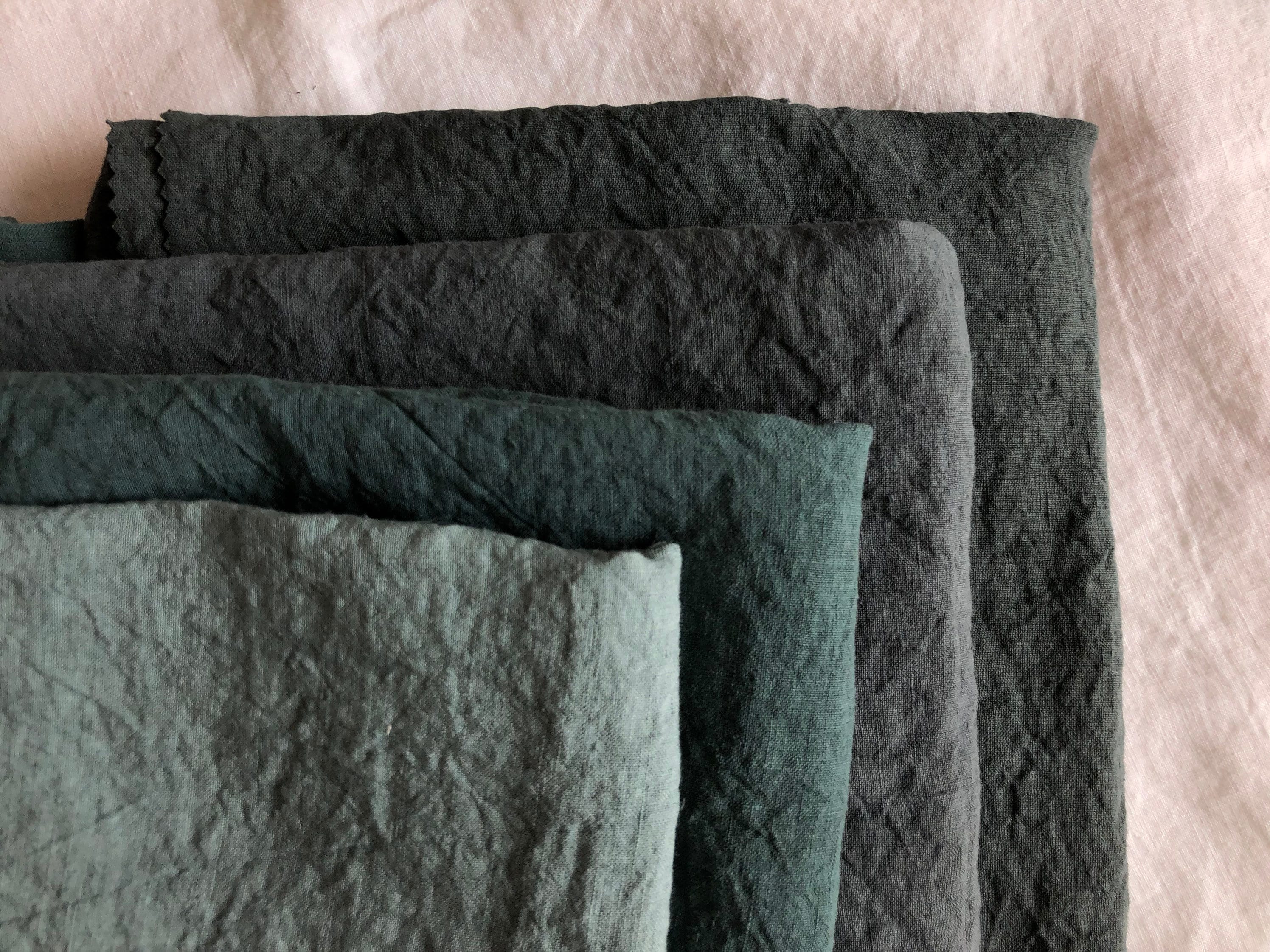 Green Hemp Fabric: 100% Natural Bedding & Sewing Linen (145cm Width)