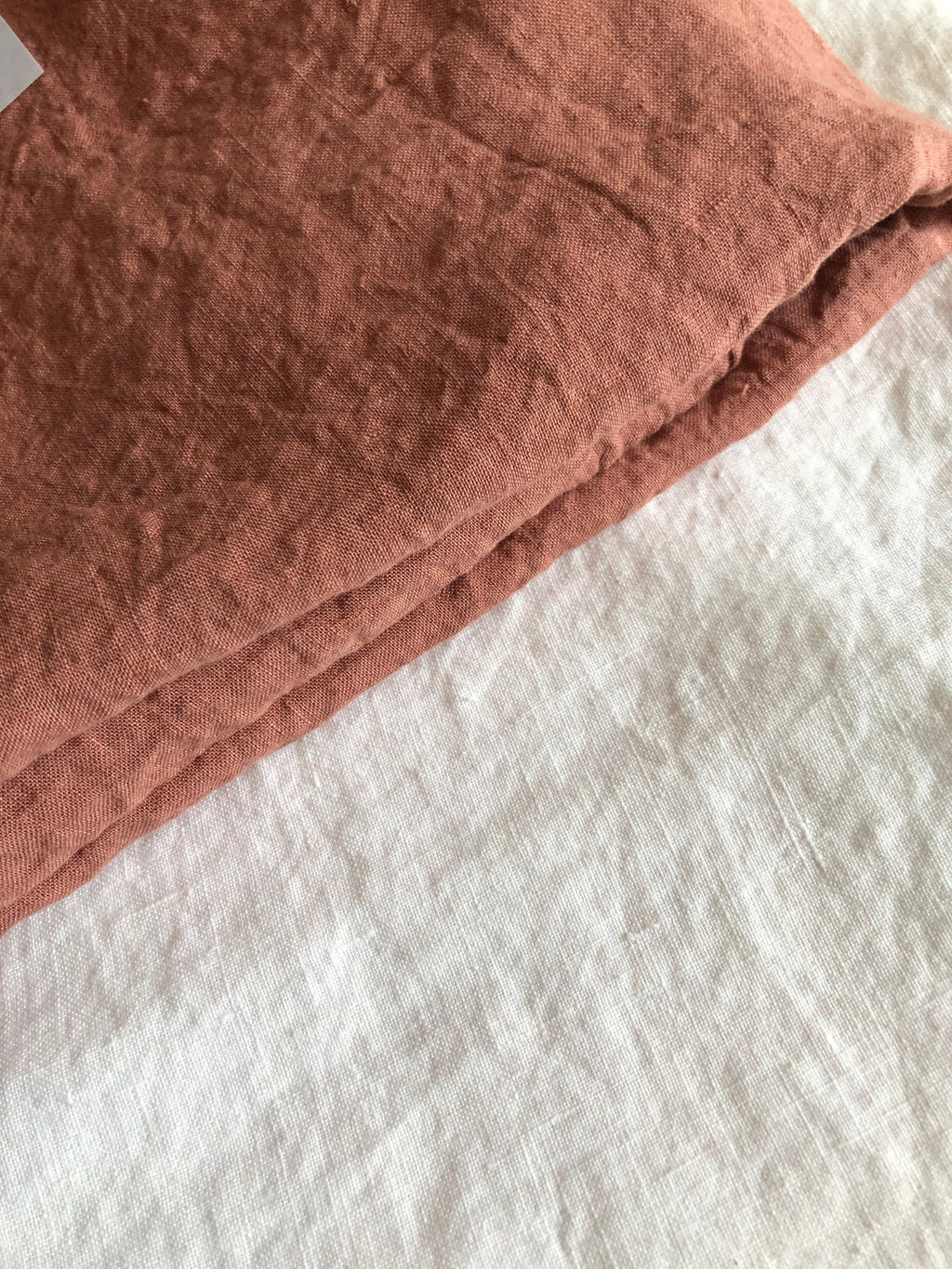 BGH26 Coral 100 % Natural HEMP fabric, 200 g/145 cm width fabric by the metre, bedding linen, bedspread, sewing linen top fabric