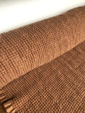 Wide Waffle Linen Cotton Fabric: Natural Weave, 94" Wide