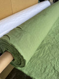 Extra Wide Olive Drab Linen Fabric: Soft Natural Bedding (110" Wide)