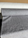 Extra Wide Silver Melange Linen Fabric: 250cm Wide, Softened