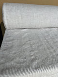 Extra Wide Natural Striped Linen Fabric: 250cm Wide, Sewing & Bedding