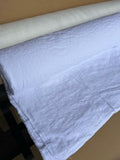 Extra Wide Bleached White Hemp Fabric: 110" Wide, Softened