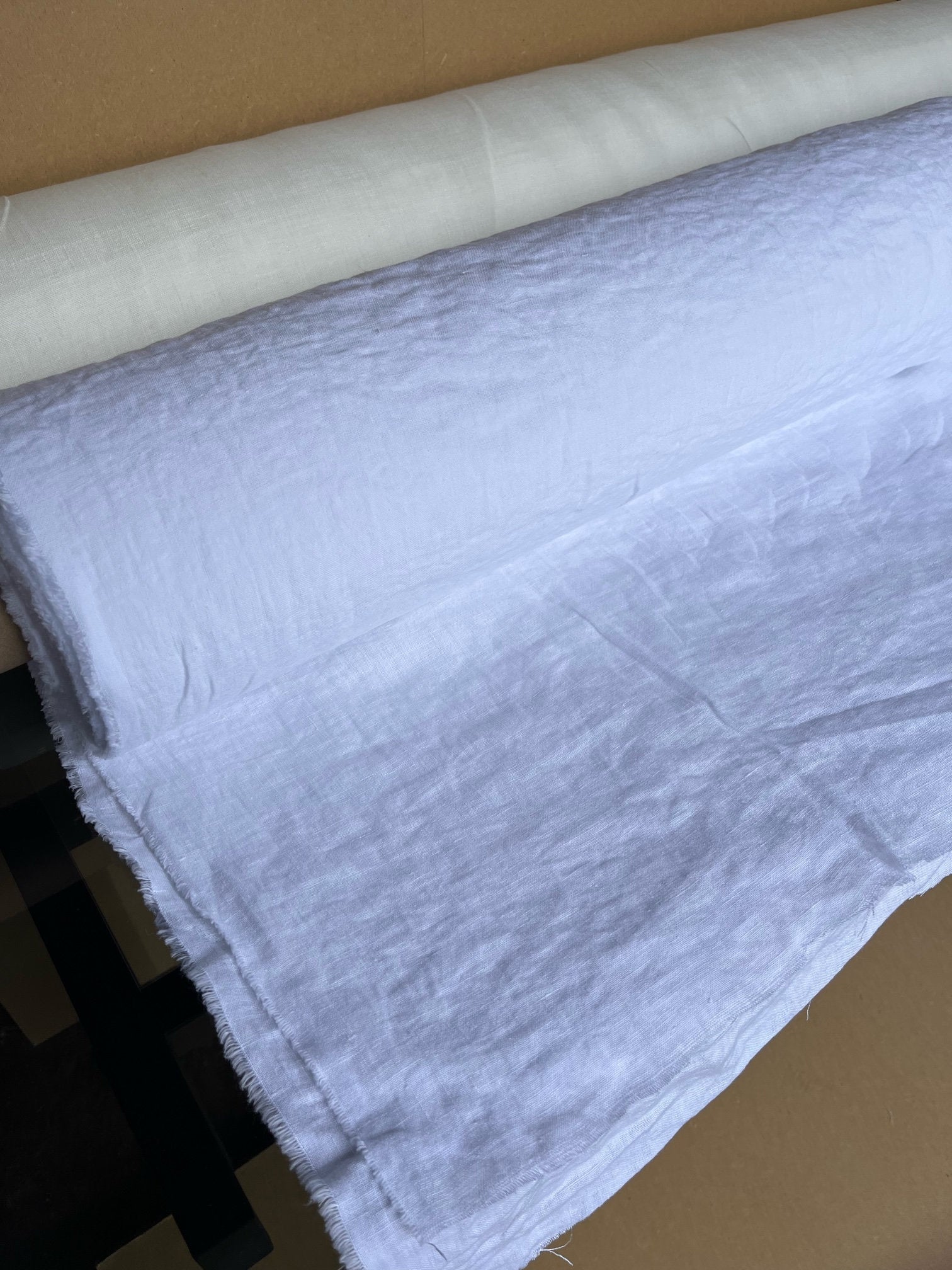 BGH17L | HEMP Extra Wide Softened - Bleached White