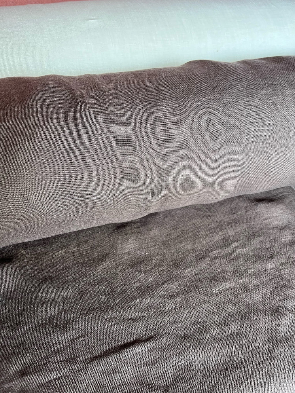 Soft Brown Linen Fabric: 100% French Flax, 145cm Wide