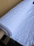 Bleached White Linen Fabric: Extra Wide, Softened (280cm/110in Width)