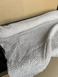 Extra Wide Waffle Linen Cotton Fabric: Warm Ivory BGO137, 88" Wide