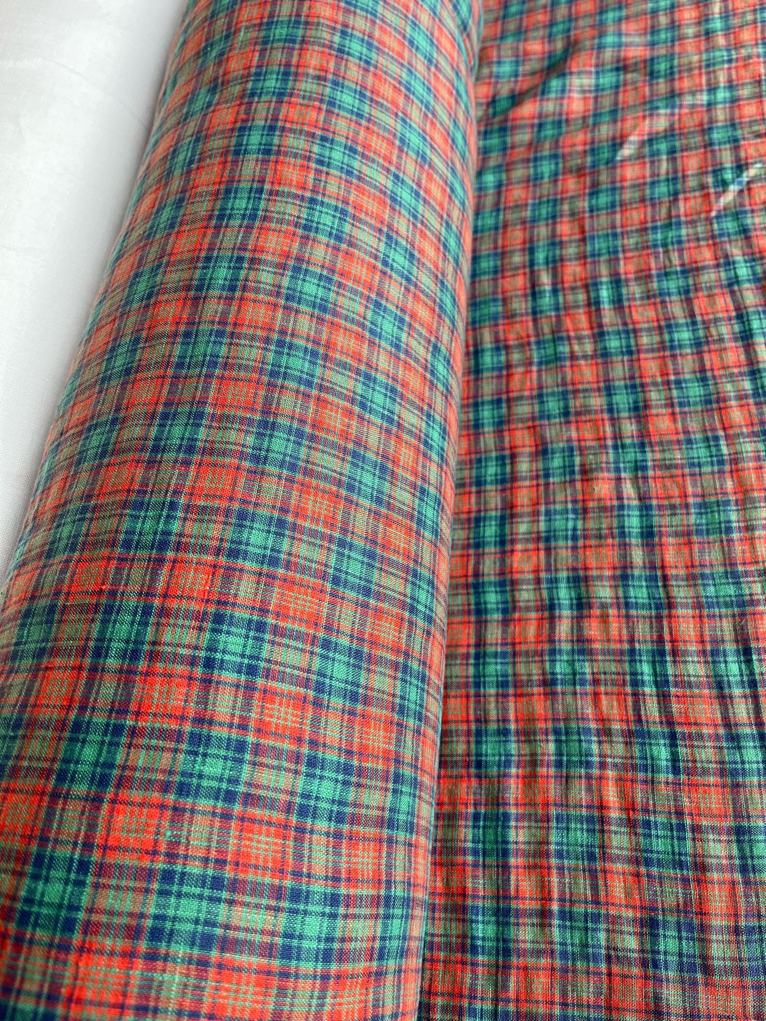 Soft Gingham Linen Fabric: Woven Checked Textile, BGO8