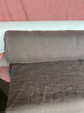 Soft Brown Linen Fabric: 100% French Flax, 145cm Wide