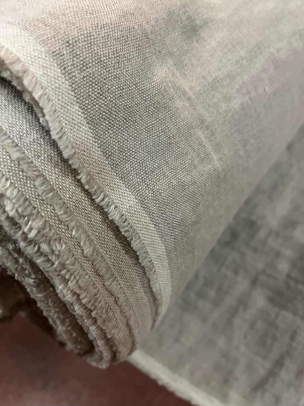 Heavy Linen Fabric: 110" Extra Wide, Softened Semi-Natural