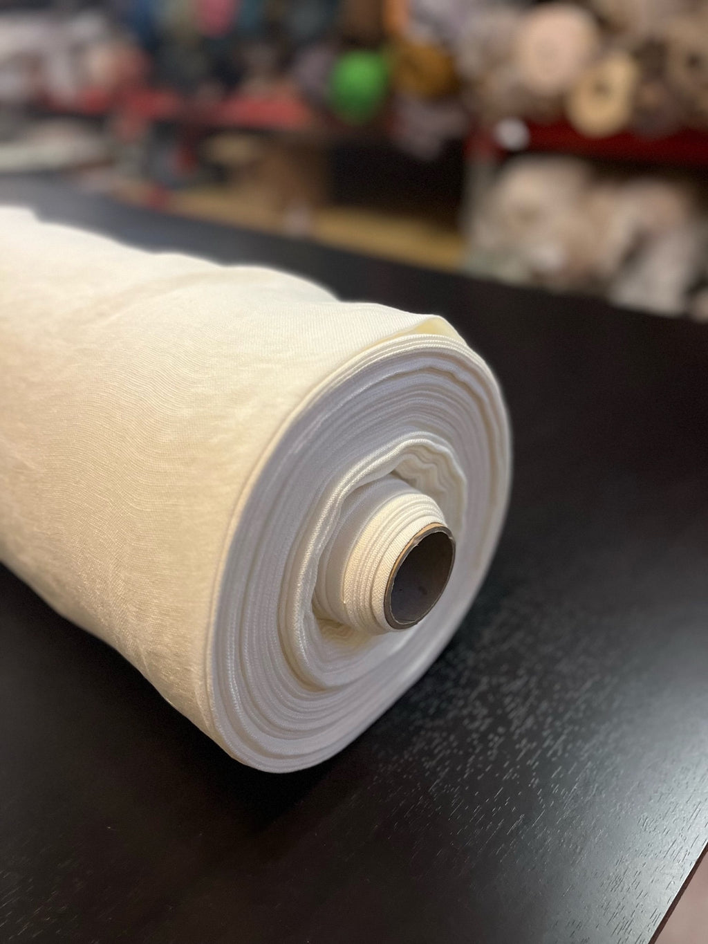 Stone Washed Linen Fabric: Natural White, Extra Wide 99"