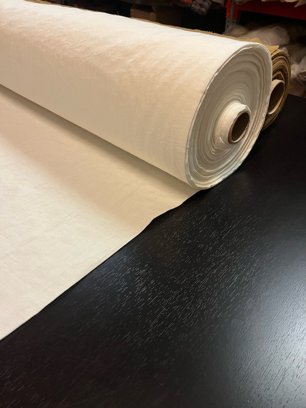 Extra Wide Hemp Fabric: Soft Natural White Linen (110 inch)
