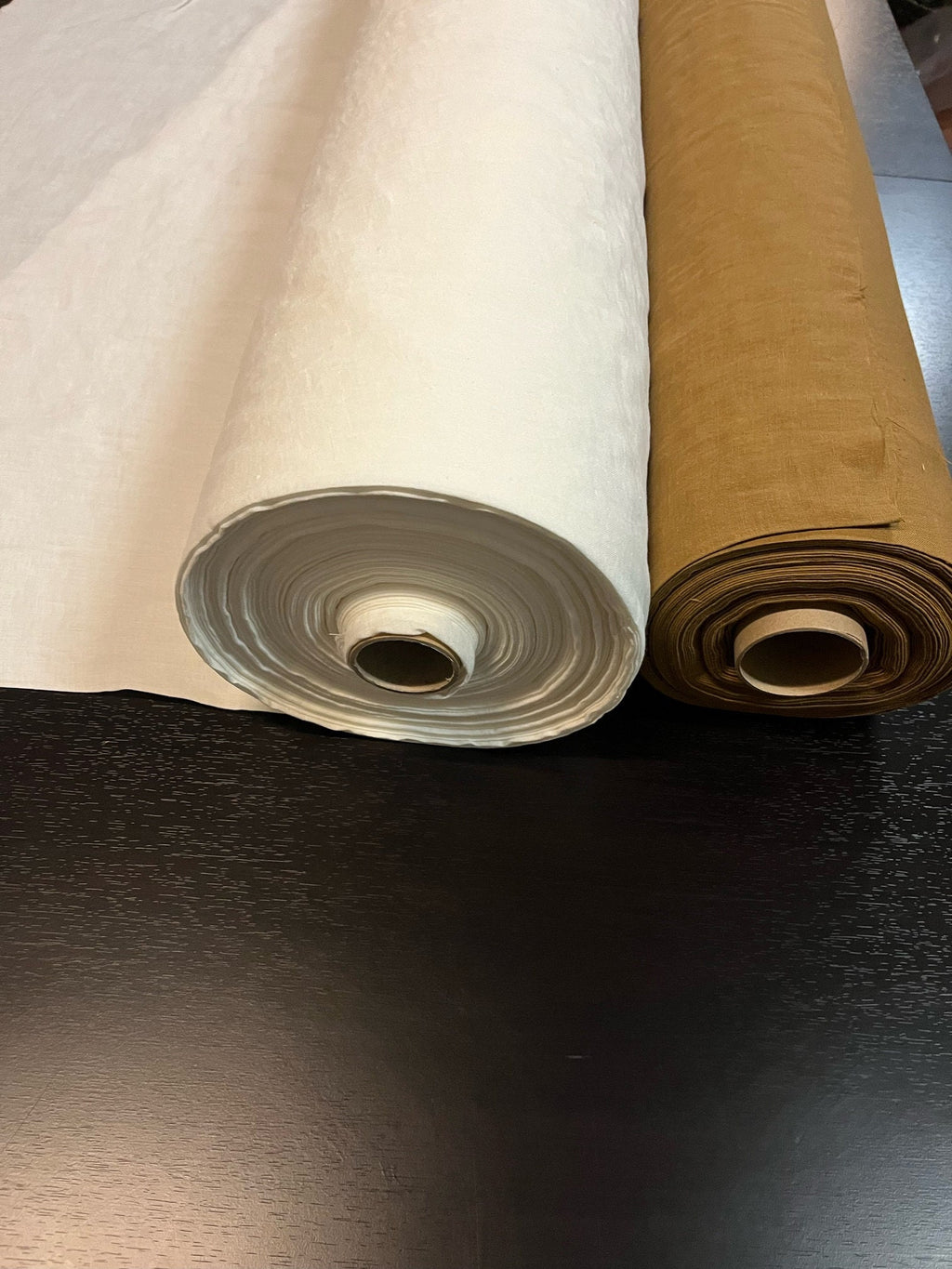 Extra Wide Hemp Fabric: Soft Natural White Linen (110 inch)