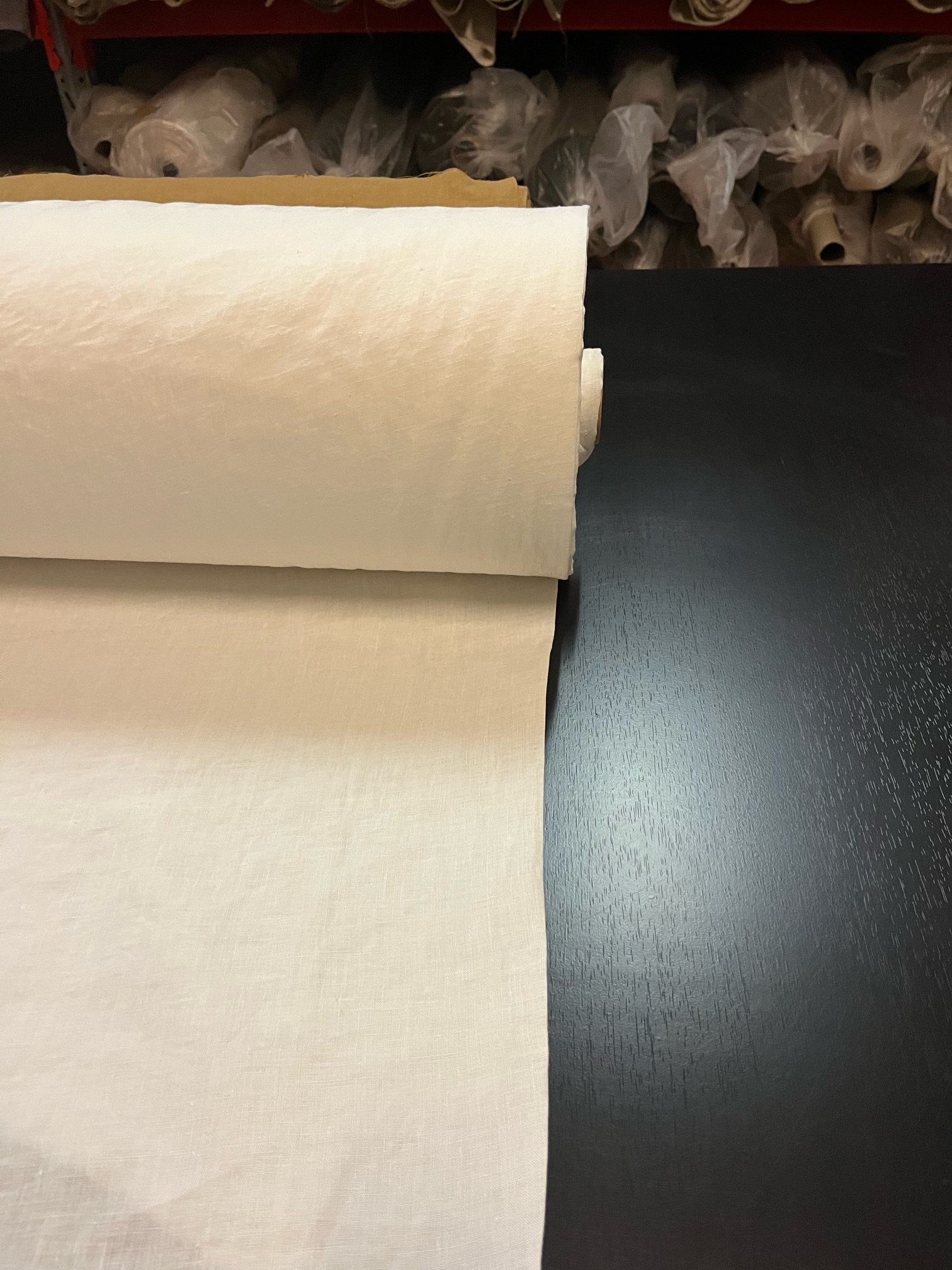 Extra Wide Hemp Fabric: Soft Natural White Linen (110 inch)