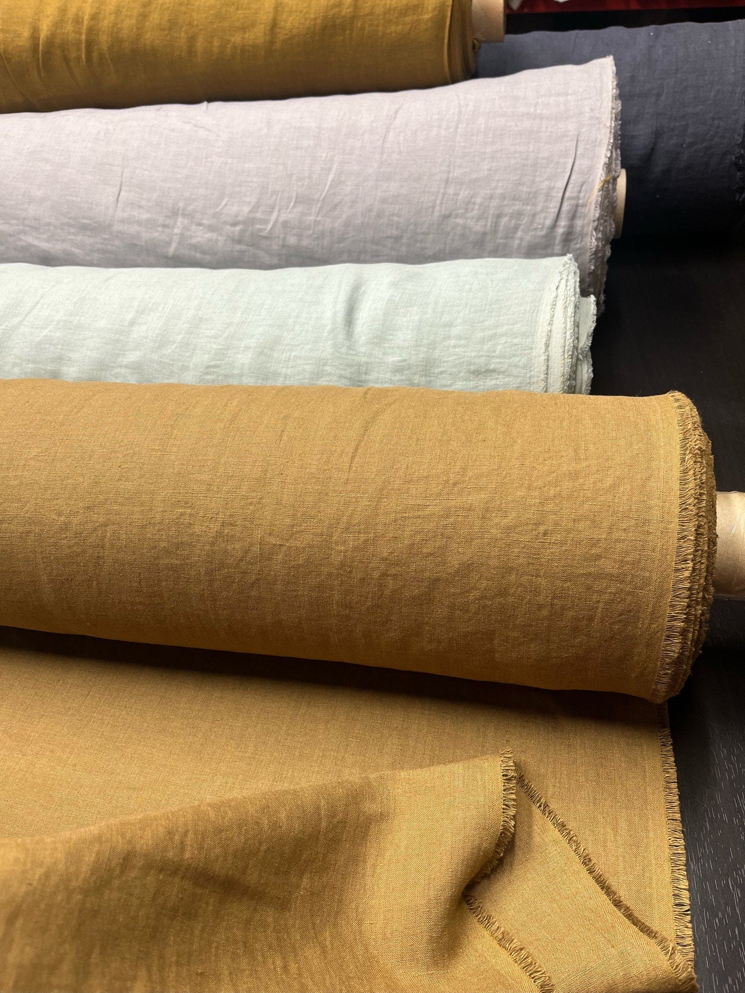 Natural Hemp Fabric: Spicy Brown, Medium Weight (145cm Width)