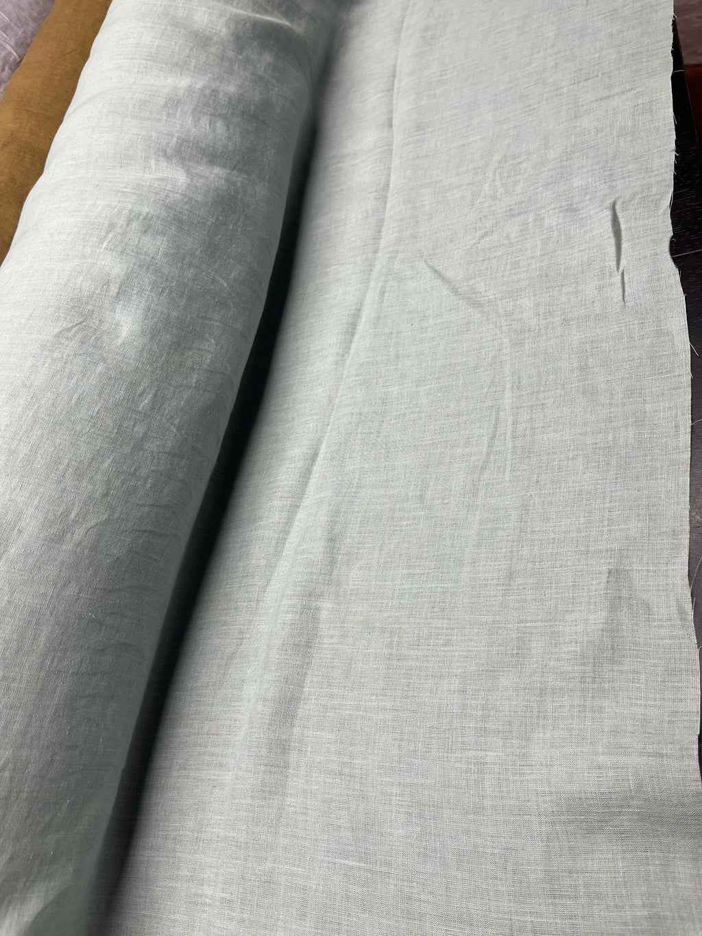 Emerald Green Hemp Fabric: 100% Natural, Softened Linen, 145cm Wide