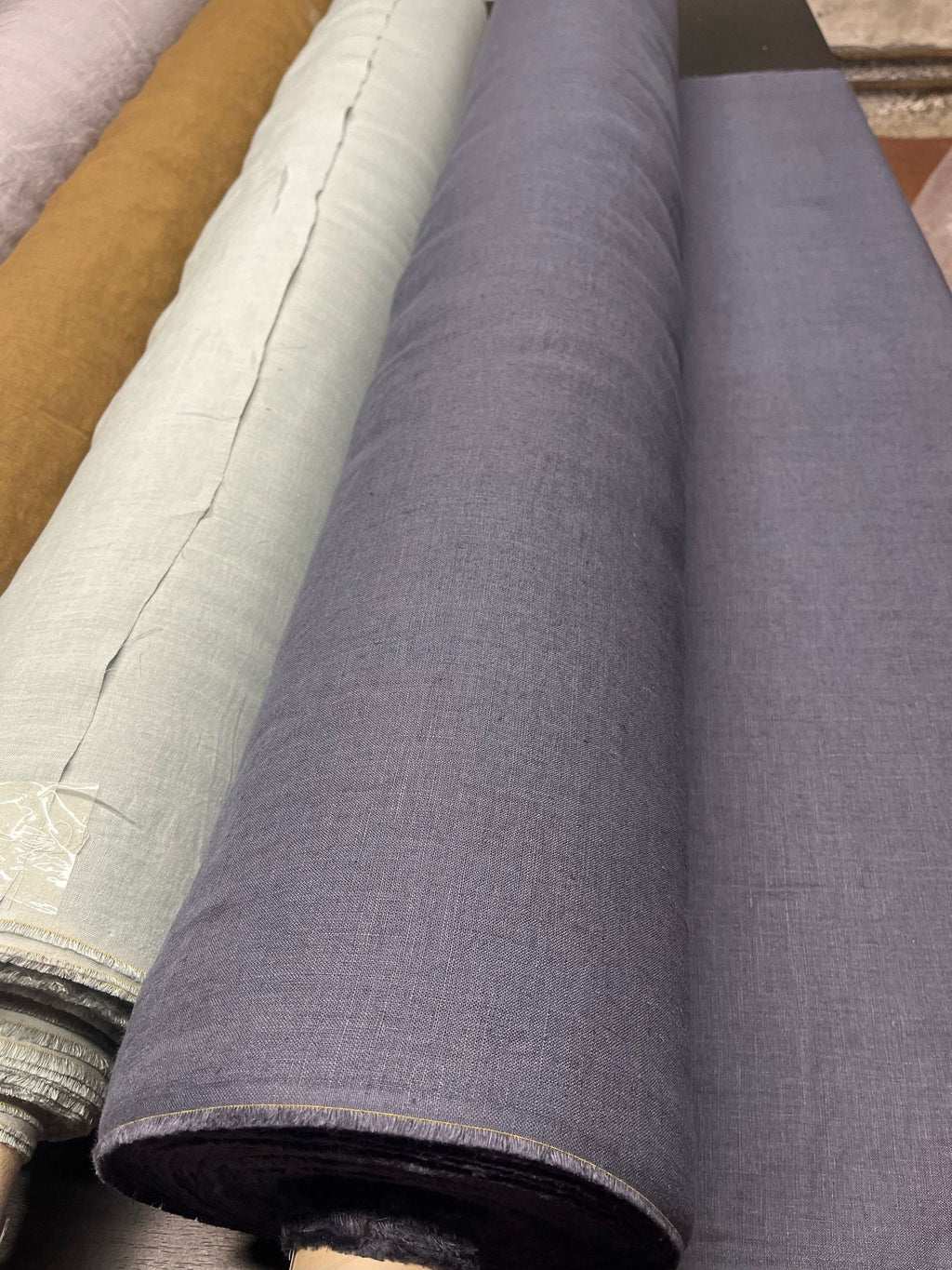 Blue Hemp Fabric: Natural Bedding & Apparel Sewing Linen (145cm Width)