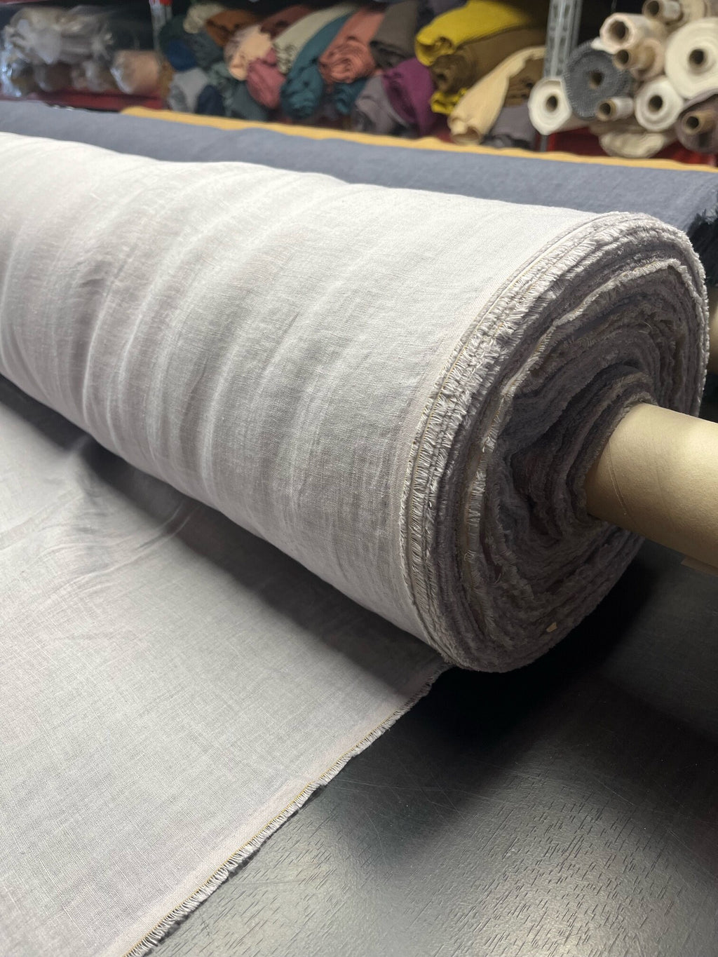 Light Grey Hemp Fabric: 100% Natural, 145cm Wide, Softened