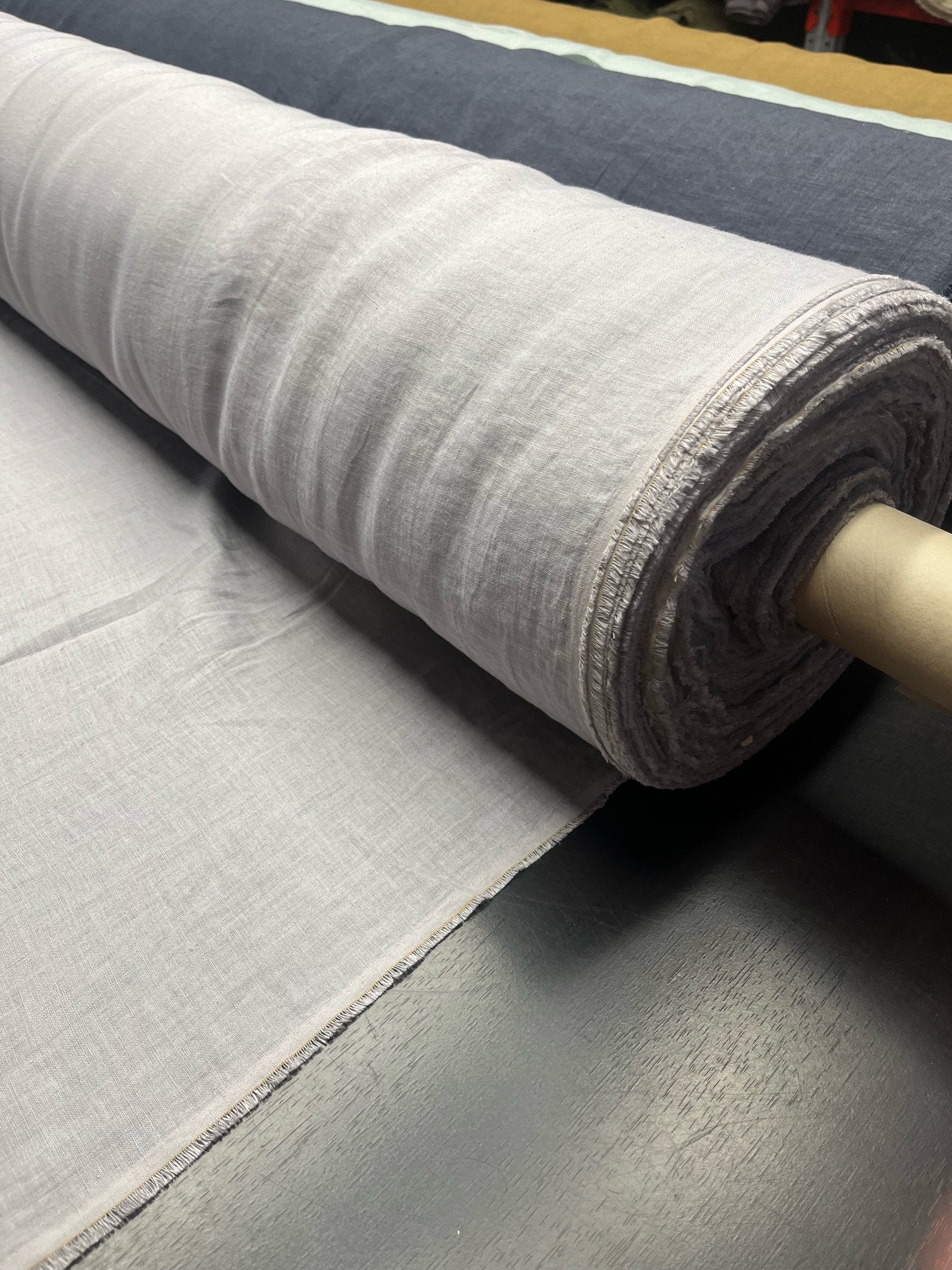 Light Grey Hemp Fabric: 100% Natural, 145cm Wide, Softened