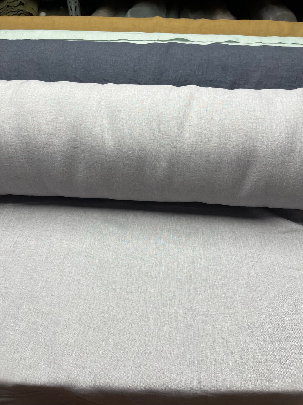 Light Grey Hemp Fabric: 100% Natural, 145cm Wide, 200gsm