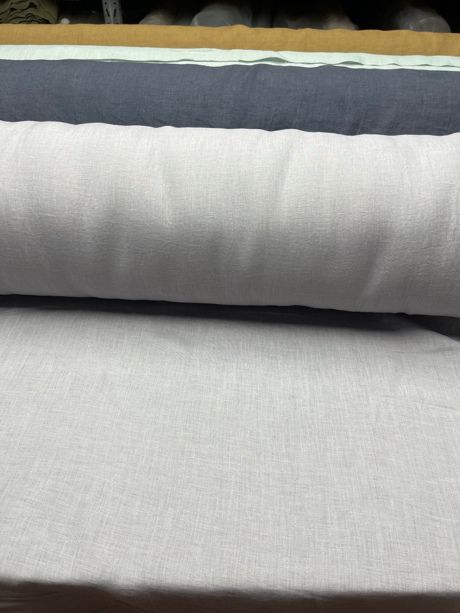 Light Grey Hemp Fabric: 100% Natural, 145cm Wide, 200gsm
