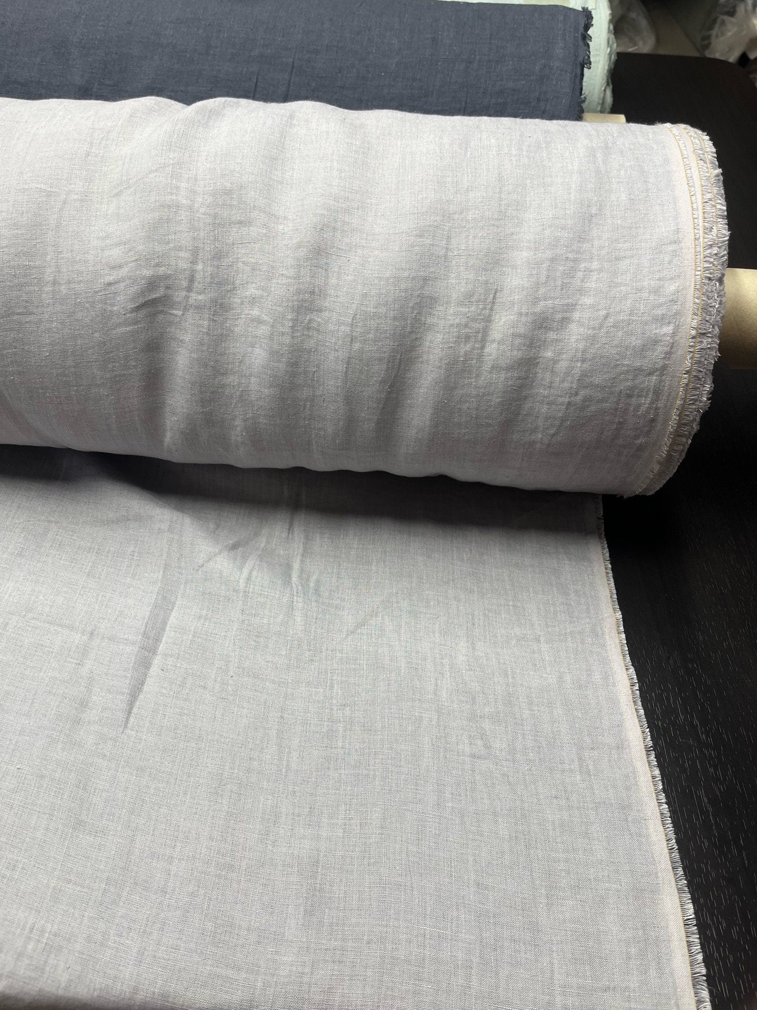 Light Grey Hemp Fabric: 100% Natural, 145cm Wide, 200gsm