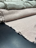 Dusty Rose Waffle Linen Fabric: 80" Extra Wide, 500g