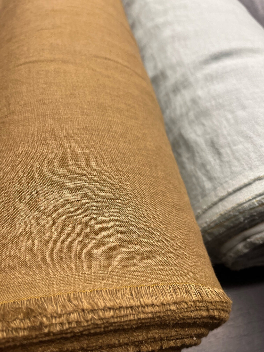 Natural Hemp Fabric By The Metre: Softened Bedding Linen (145cm/140g)
