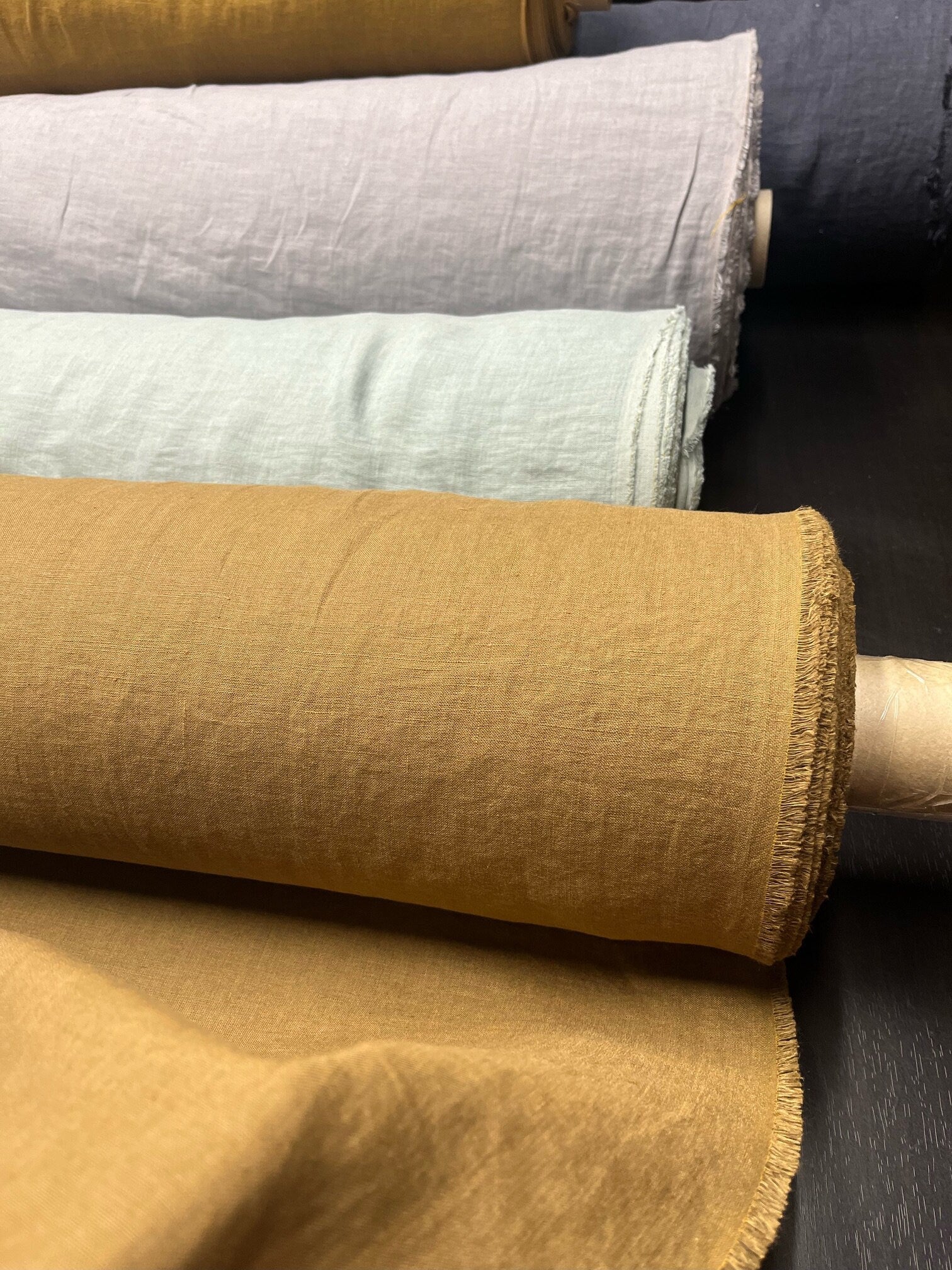 Natural Hemp Fabric By The Metre: Softened Bedding Linen (145cm/140g)