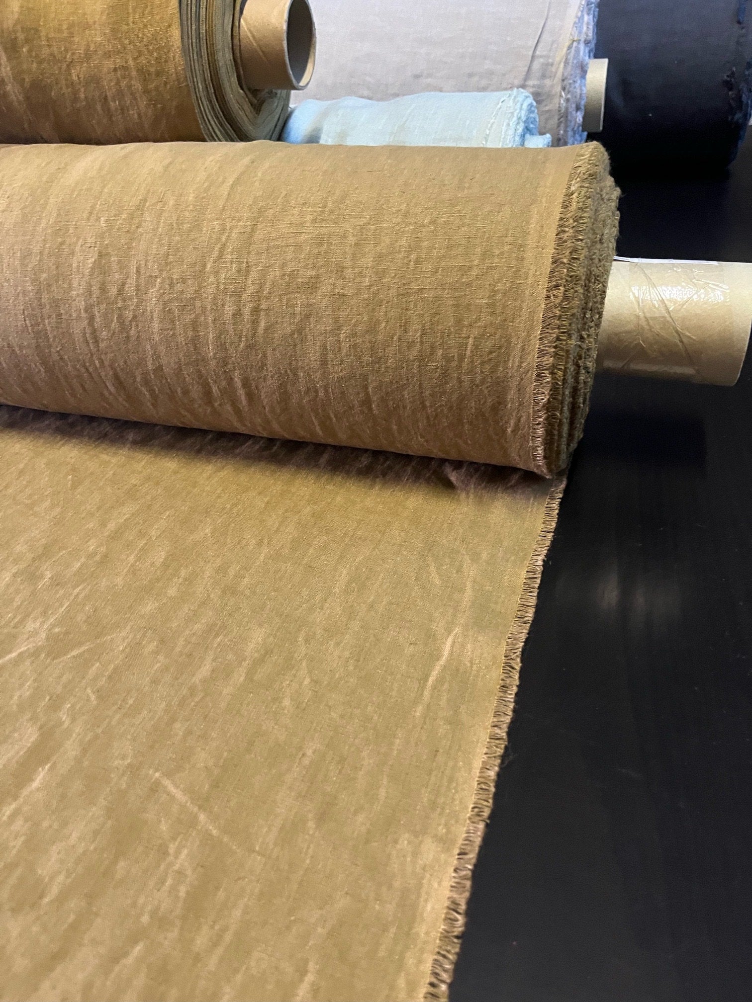 Natural Hemp Fabric: Spicy Brown, Medium Weight (145cm Width)
