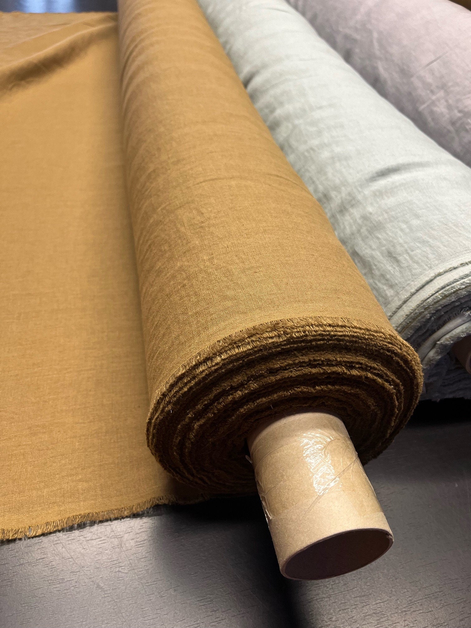Natural Hemp Fabric: Spicy Brown, Medium Weight (145cm Width)