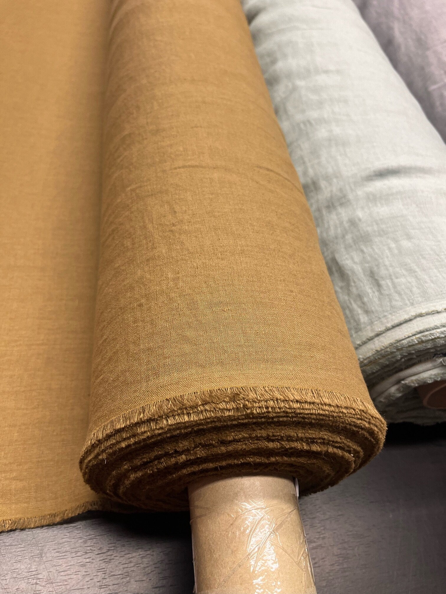Natural Hemp Fabric: Spicy Brown, Medium Weight (145cm Width)