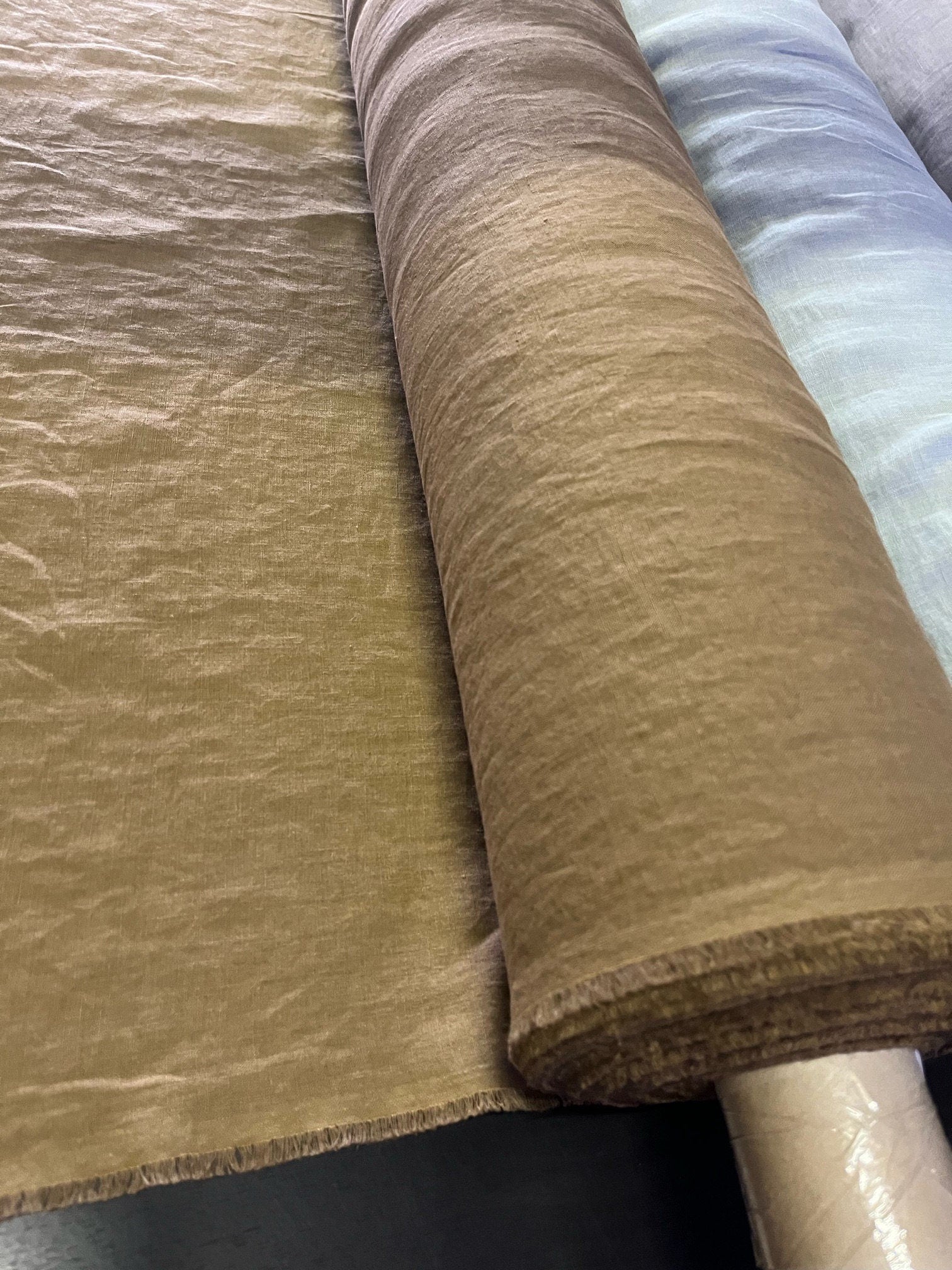 Natural Hemp Fabric: Spicy Brown, Medium Weight (145cm Width)