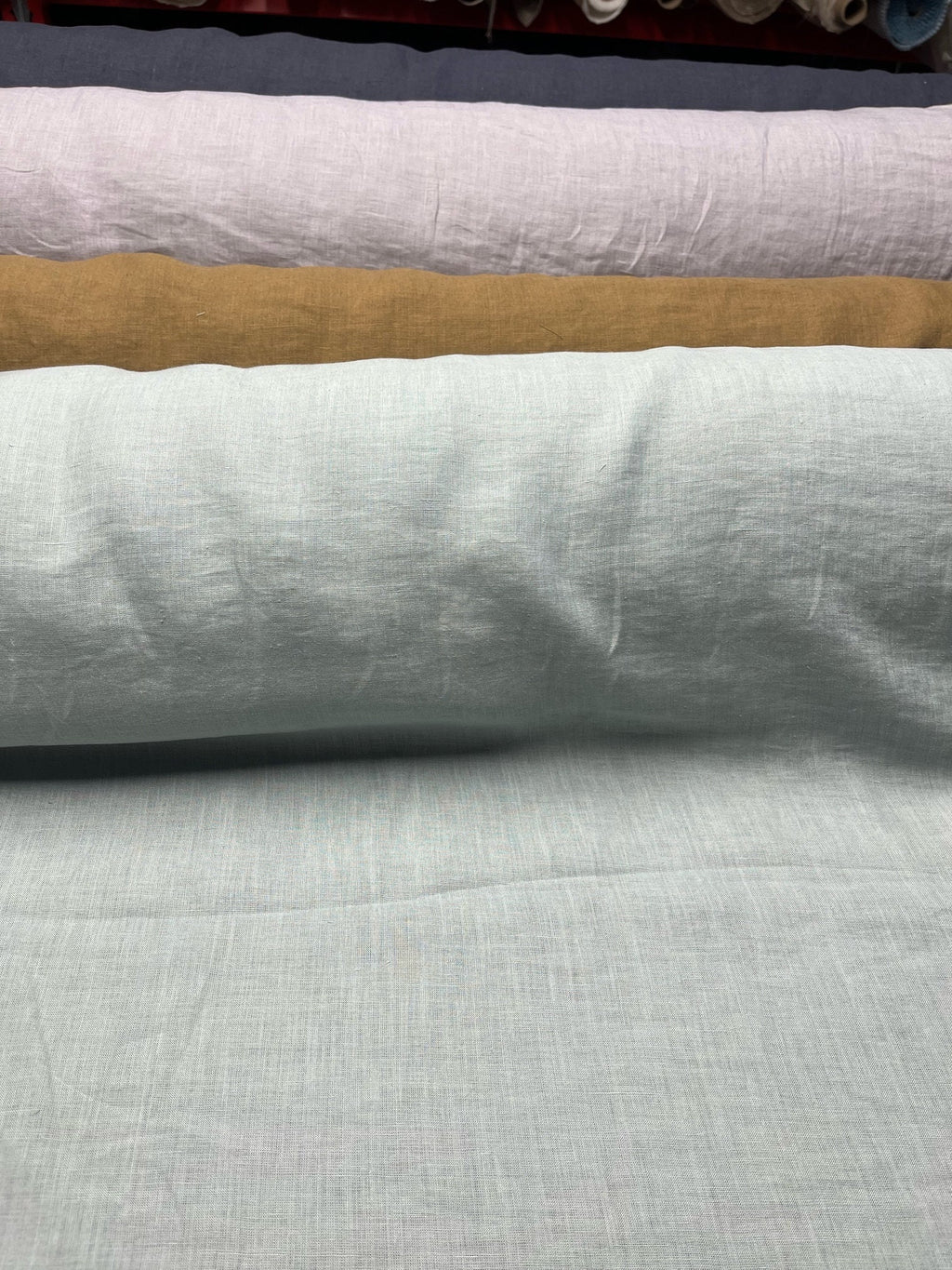 Emerald Green Hemp Fabric: 100% Natural, Softened Linen, 145cm Wide