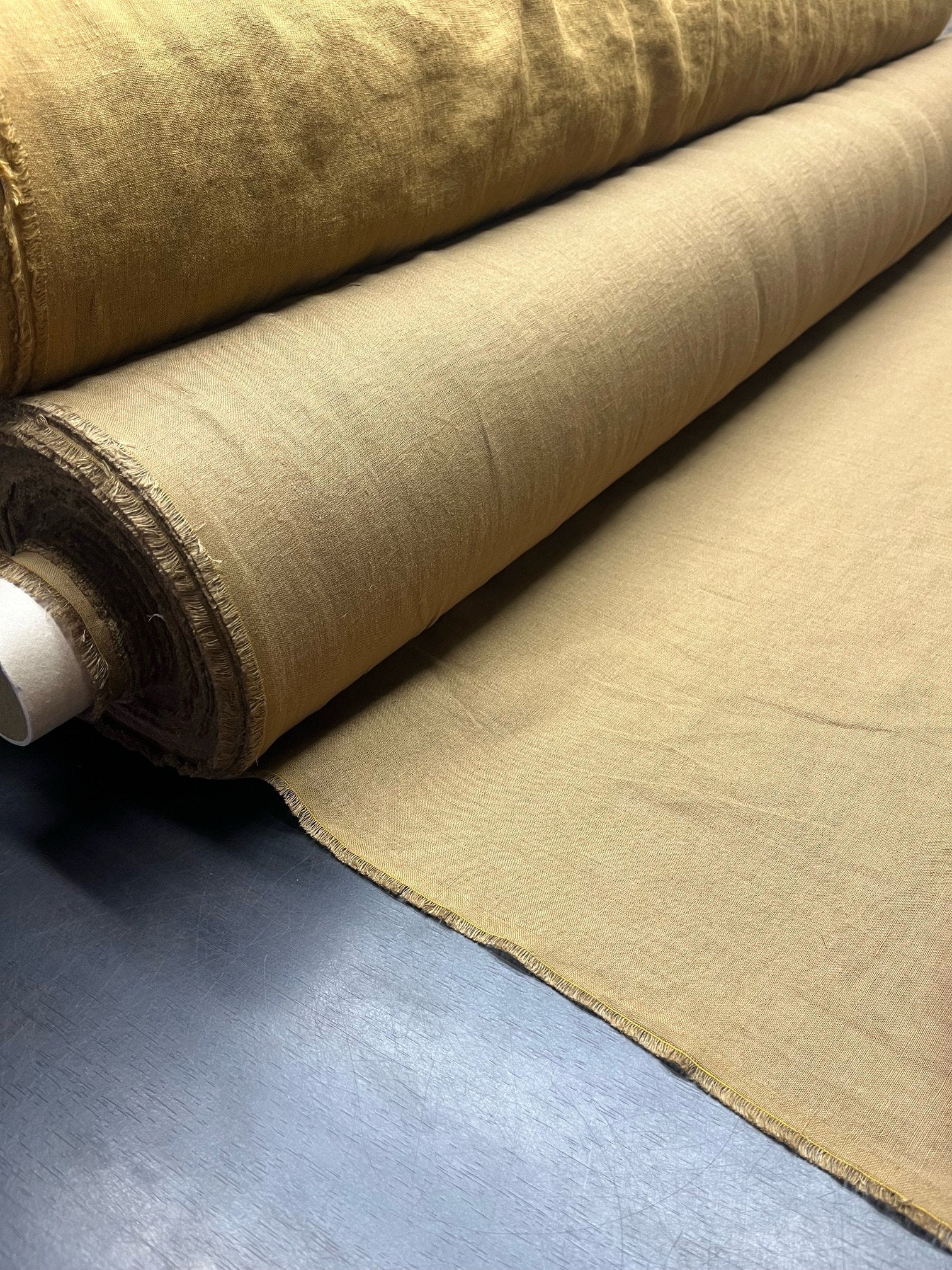 Natural Hemp Fabric: Spicy Brown, Medium Weight (145cm Width)