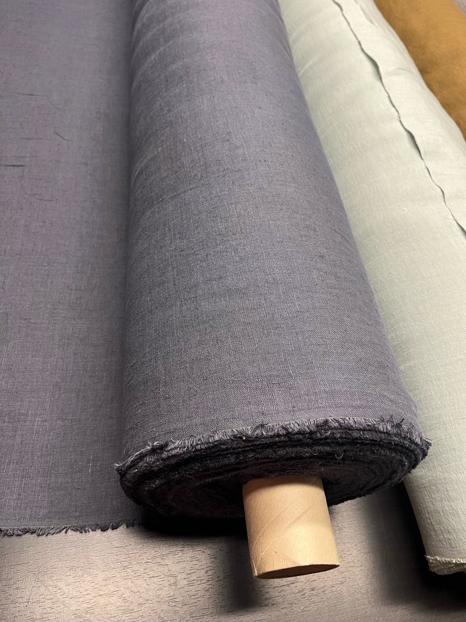 Blue Hemp Fabric: Natural Bedding & Apparel Sewing Linen (145cm Width)
