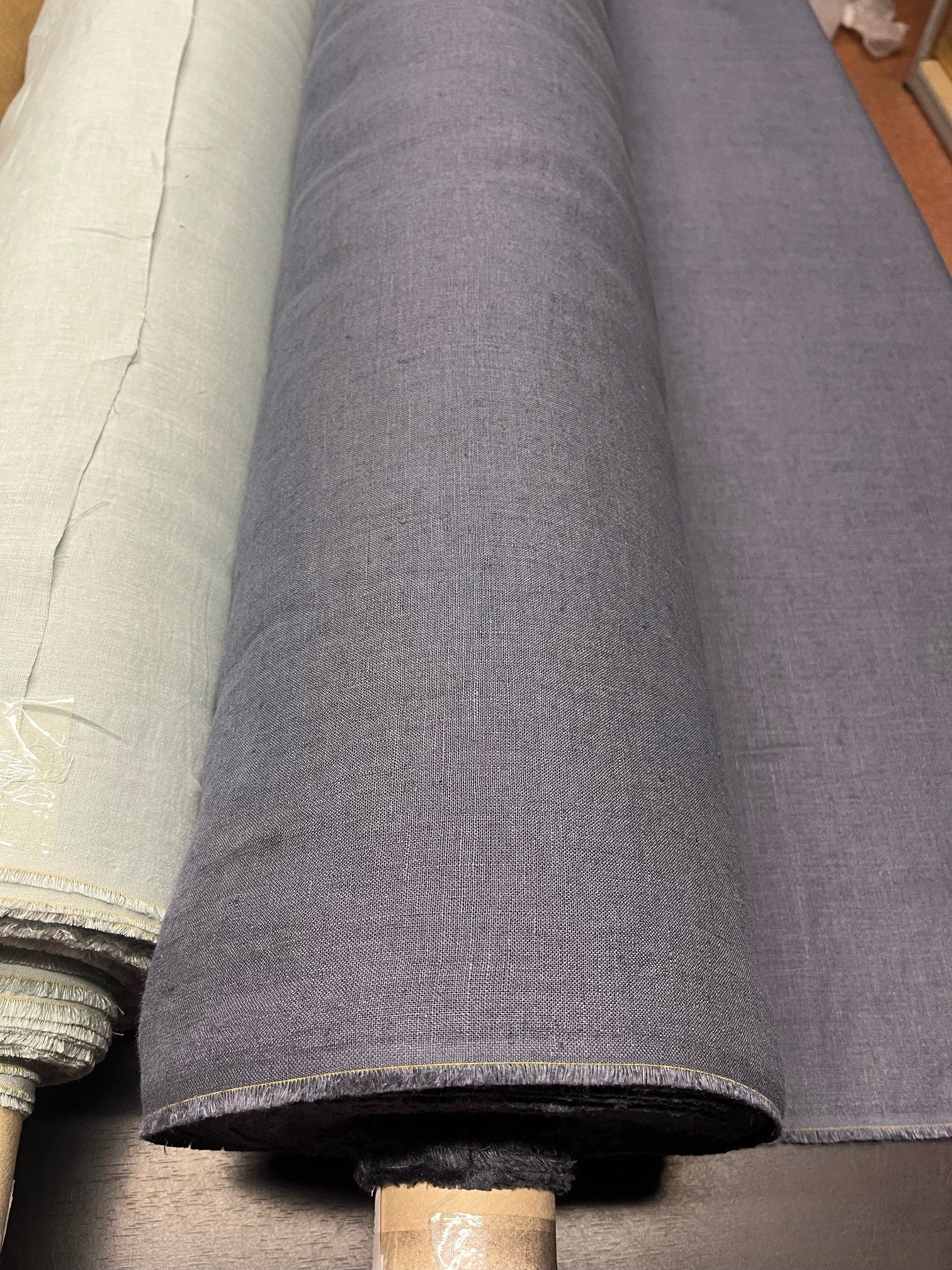 Blue Hemp Fabric: Natural Bedding & Apparel Sewing Linen (145cm Width)
