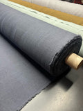 Dark Blue Hemp Fabric: 100% Natural, 145cm Wide, 200gsm