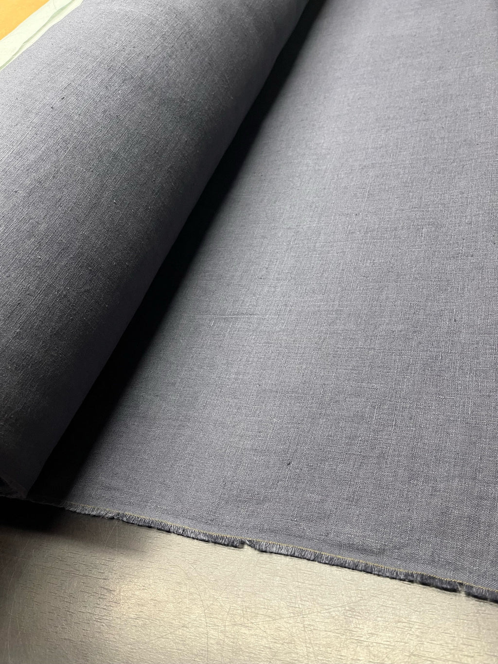 Dark Blue Hemp Fabric: 100% Natural, 145cm Wide, 200gsm
