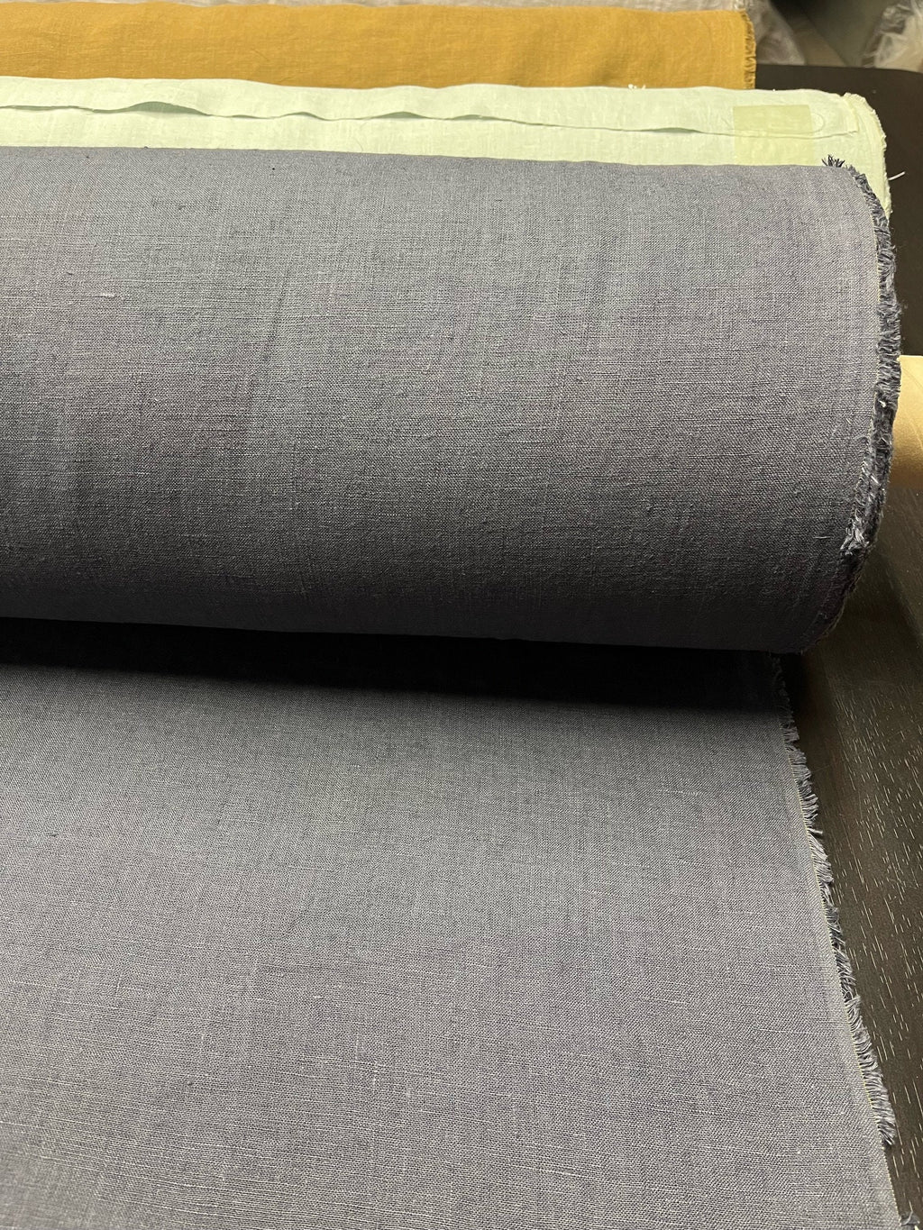 Dark Blue Hemp Fabric: 100% Natural, 145cm Wide, 200gsm