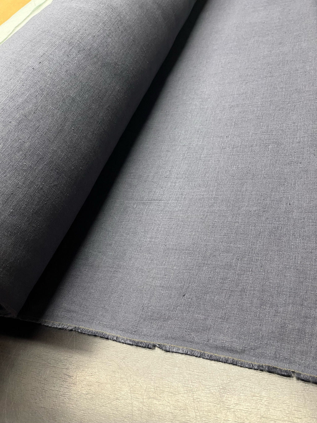 Dark Blue Hemp Fabric: 100% Natural, 145cm Wide, 240g