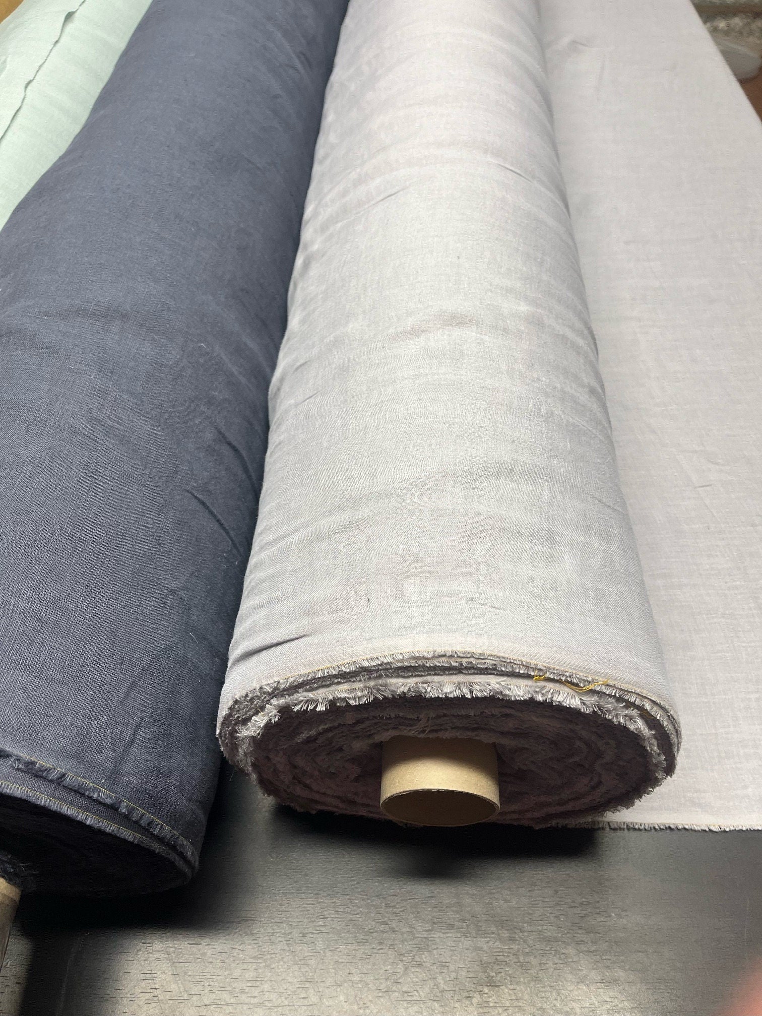 Light Grey Hemp Fabric: 100% Natural, 145cm Wide, 200gsm