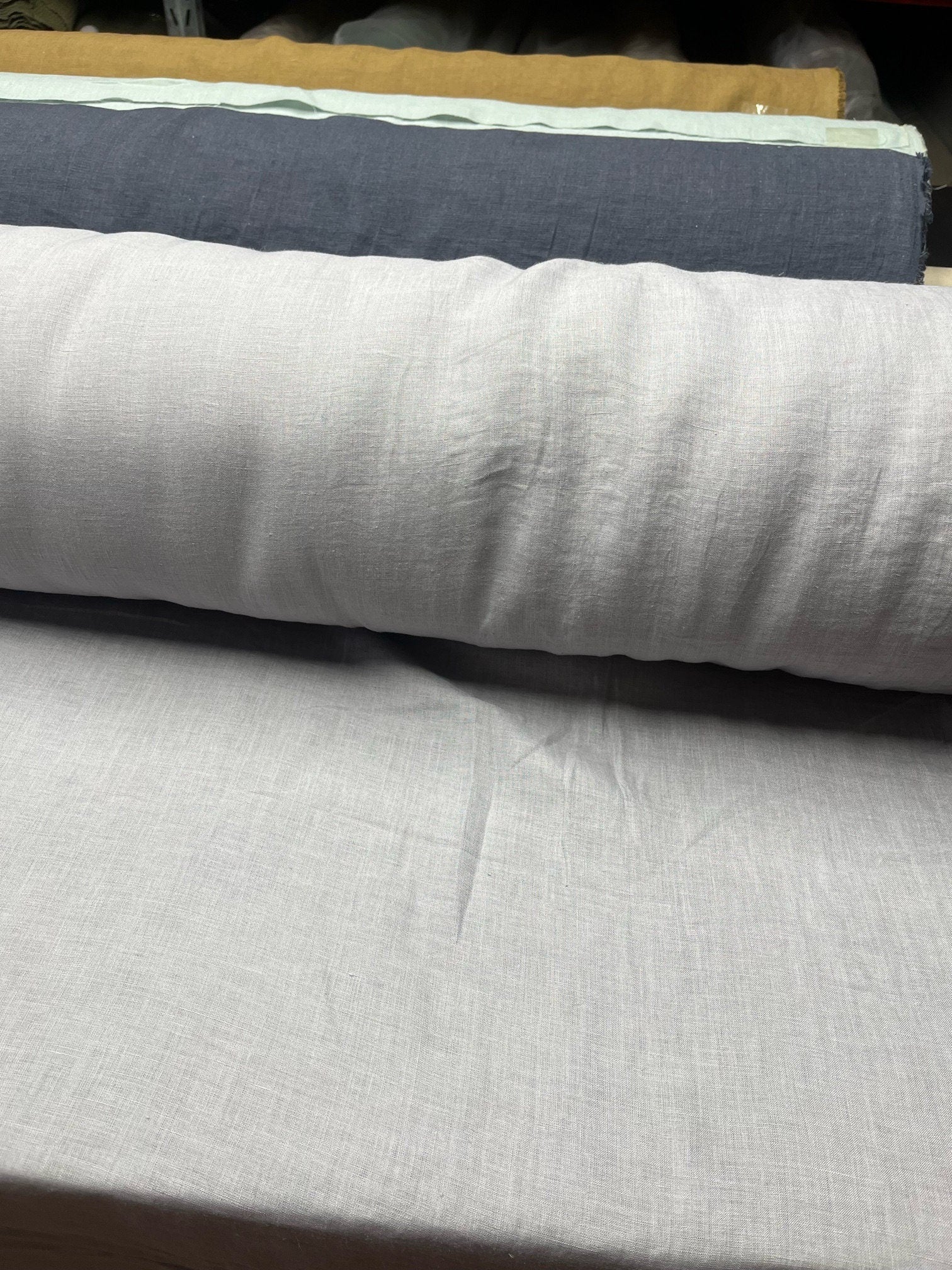 Light Grey Hemp Fabric: 100% Natural, 145cm Wide, 200gsm