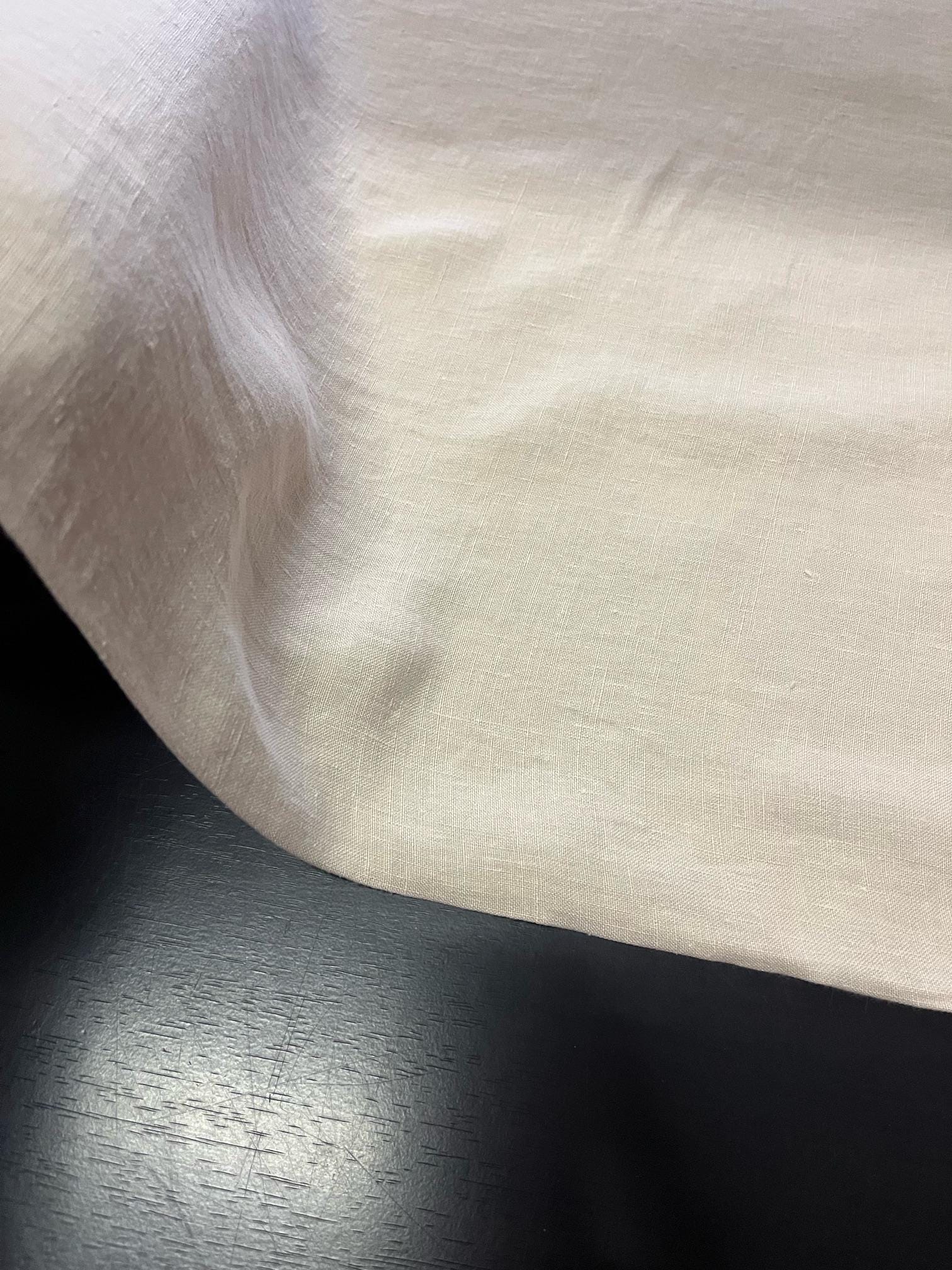 110 in EXTRA wide natural LINEN fabric BGO27L SOFT Beige ,195 g/285 cm width fabric by the metre, bedding