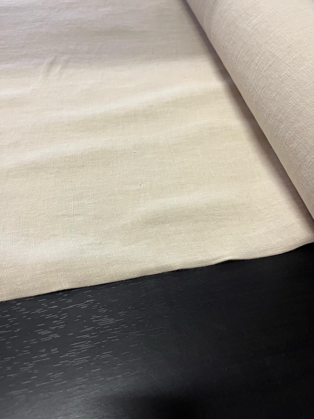 110 in EXTRA wide natural LINEN fabric BGO27L SOFT Beige ,195 g/285 cm width fabric by the metre, bedding